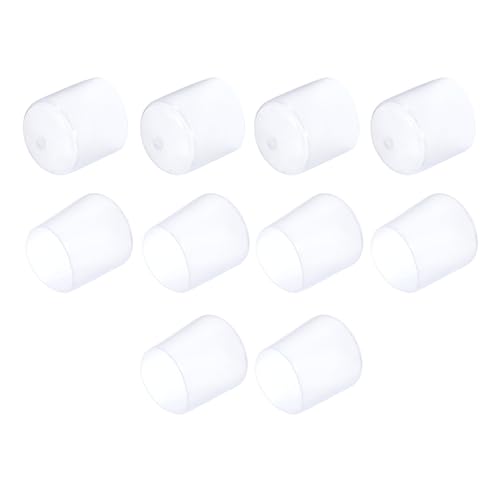 QUARKZMAN 10 Stück Gummikappen, 30mm Rohrstopfen Endkappe Rund Schutzkappen Pfostenkappe Abdeckkappen Zaunpfosten Endspitze Kappen für Gartenstühle Tischbeine Möbelfüße Gleiter, Klar von QUARKZMAN