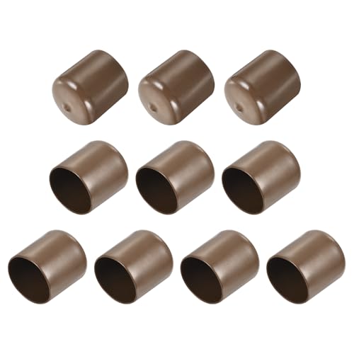 QUARKZMAN 10 Stück Gummikappen, 39mm Rohrstopfen Endkappe Rund Schutzkappen Pfostenkappe Abdeckkappen Zaunpfosten Endspitze Kappen für Gartenstühle Tischbeine Möbelfüße Gleiter, Braun QUARKZMAN 10 Stück Gummikappen, 39mm Rohrstopfen Endkappe Rund Schutzkappen Pfostenkappe Abdeckkappen Zaunpfosten Endspitze Kappen für Gartenstühle Tischbeine Möbelfüße Gleiter, Braun von QUARKZMAN