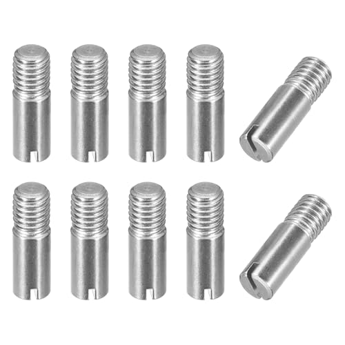 QUARKZMAN 10 Stück M8 x 25mm Dübel Set Geschlitzter, Spannstift Sortiment Zylindrischer Stift aus 304 Edelstahl, Gewindedübel für Möbel Schränke Vitrine Kleiderschrank von QUARKZMAN