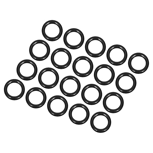 QUARKZMAN 10 Stück Nitrilkautschuk Gummi Dichtring Runde Unterlegscheibe 17mm x 12mm x 2,5mm für Wasserhahn Klempner Reparatur Dichtung Verbindung, Schwarz von QUARKZMAN
