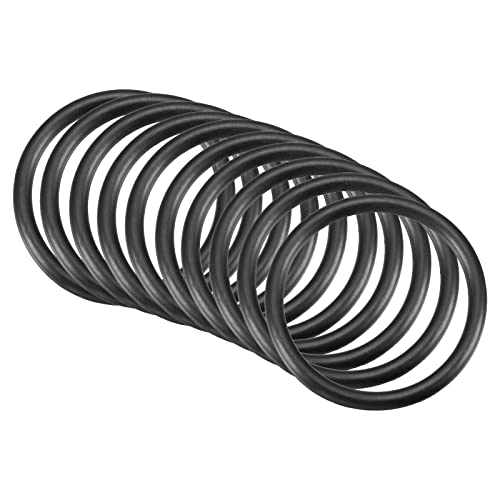 QUARKZMAN 10 Stück Nitrilkautschuk O-Ring Dichtung Abdichtung 36mm x 30mm x 3mm für Wasserhahn Klempner Reparatur Dichtung Verbindung, Schwarz von QUARKZMAN