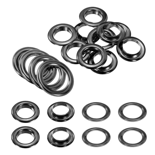 QUARKZMAN 10 Stück Ösen 20 mm Innen-Ø Messing Ösen Metallösen Rostfrei Planenösen Grommet Kit mit Unterlegscheiben Eyelets für Banner Leder Schuhe Handtaschen Vorhänge Bastel, Schwarz QUARKZMAN 10 Stück Ösen 20 mm Innen-Ø Messing Ösen Metallösen Rostfrei Planenösen Grommet Kit mit Unterlegscheiben Eyelets für Banner Leder Schuhe Handtaschen Vorhänge Bastel, Schwarz von QUARKZMAN
