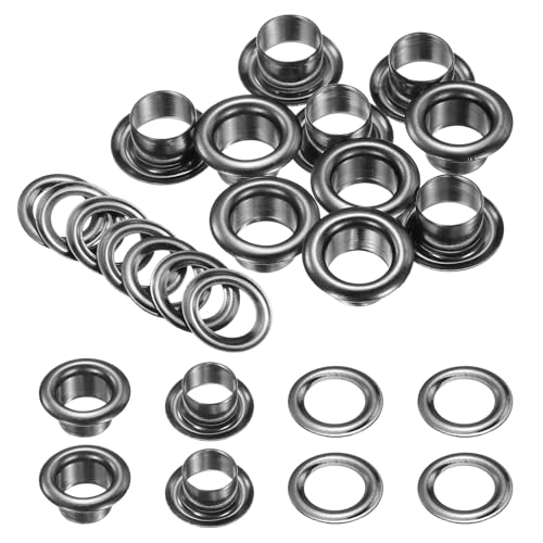 QUARKZMAN 10 Stück Ösen 6 mm Innen-Ø Messing Ösen Metallösen Rostfrei Planenösen Grommet Kit mit Unterlegscheiben Eyelets für Banner Leder Schuhe Handtaschen Vorhänge Bastel, Schwarz QUARKZMAN 10 Stück Ösen 6 mm Innen-Ø Messing Ösen Metallösen Rostfrei Planenösen Grommet Kit mit Unterlegscheiben Eyelets für Banner Leder Schuhe Handtaschen Vorhänge Bastel, Schwarz von QUARKZMAN