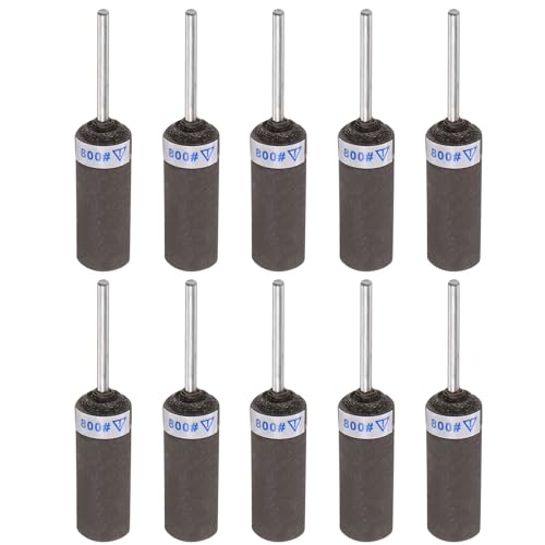 QUARKZMAN 10 Stück Schleifpapierrollen, Körnung 800, 2,35 mm Schaft, Schleiftrommeln, Hülsen, Zylinder, Schleifkopf für Holzbearbeitung, Glas, Metall, Polieren QUARKZMAN 10 Stück Schleifpapierrollen, Körnung 800, 2,35 mm Schaft, Schleiftrommeln, Hülsen, Zylinder, Schleifkopf für Holzbearbeitung, Glas, Metall, Polieren von QUARKZMAN