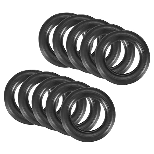 QUARKZMAN 10 Stücke Nitrilkautschuk Gummi Abdichtung Runde Unterlegscheibe 15mm x 9mm x 3mm für Wasserhahn Klempner Reparatur Dichtung Verbindung, Schwarz von QUARKZMAN