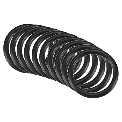 QUARKZMAN 10 Stücke Nitrilkautschuk O-Ring Gummiringe Dichtung 28mm x 22mm x 3mm für Wasserhahn Klempner Reparatur Dichtung Verbindung, Schwarz von QUARKZMAN