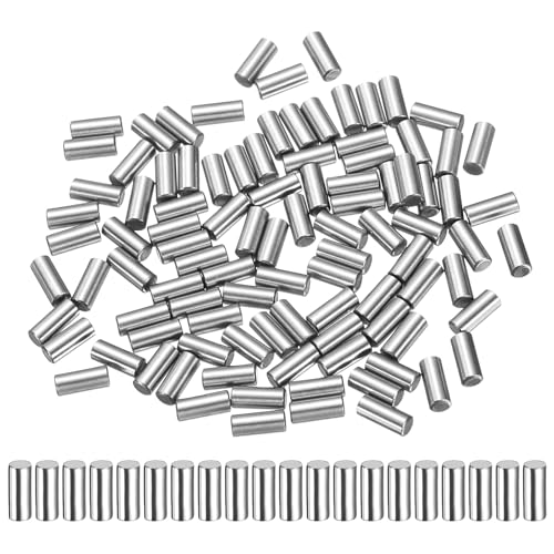 QUARKZMAN 100 Stück Zylinderstifte Rostfrei, 2x5mm Spannstift Passstift, Silberton Metallstifte Metallstifte, Dübelstifte Bolzen Metall für DIY, Möbel, Bastelprojekte von QUARKZMAN