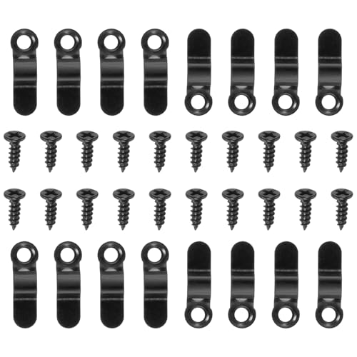 QUARKZMAN 100 Stück Bilderrahmen Rückwand Hardware Clips mit 100 Stück Schrauben Foto Rahmen Drehknopf Befestiger Bilderrahmen Rückwand Clips für Bastelarbeiten zum Aufhängen, Schwarz QUARKZMAN 100 Stück Bilderrahmen Rückwand Hardware Clips mit 100 Stück Schrauben Foto Rahmen Drehknopf Befestiger Bilderrahmen Rückwand Clips für Bastelarbeiten zum Aufhängen, Schwarz von QUARKZMAN