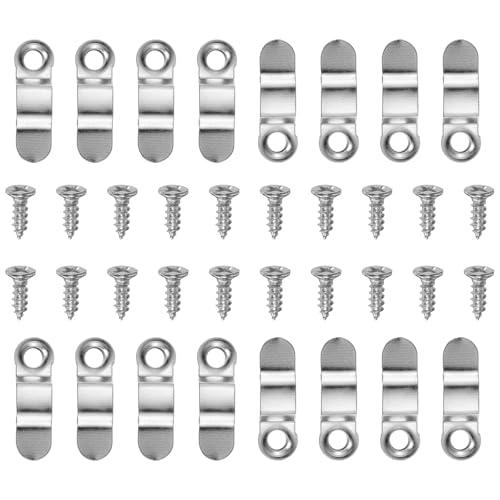 QUARKZMAN 100 Stück Bilderrahmen Rückwand Hardware Clips mit 100 Stück Schrauben Foto Rahmen Drehknopf Befestigungen Bilderrahmen Rückwand Clip für Handwerk Bilder Zeichnen, Silber QUARKZMAN 100 Stück Bilderrahmen Rückwand Hardware Clips mit 100 Stück Schrauben Foto Rahmen Drehknopf Befestigungen Bilderrahmen Rückwand Clip für Handwerk Bilder Zeichnen, Silber von QUARKZMAN