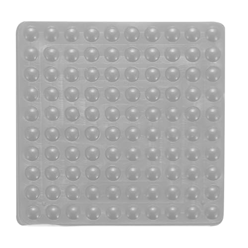 QUARKZMAN 100 Stück Schranktür-Puffer-Gummipad 1/4" Durchmesser Schalldämpfende Selbstklebende Gummipads Füße 0,08" Dicke für Schubladen Schneidebretter Kleine Möbel (Halbkreisform, Grau) von QUARKZMAN