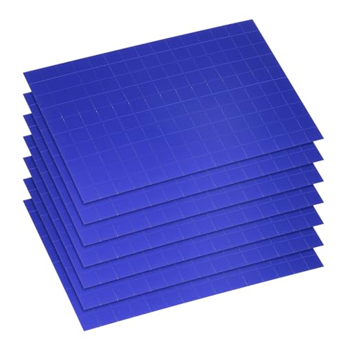 QUARKZMAN 1050 Stück selbstklebende Spiegel-Mosaikfliesen, 10 x 10 mm, quadratische Mini-Diskokugel-Fliesenaufkleber aus Acryl für DIY-Diskokugel-Basteldekorationen, Blau von QUARKZMAN