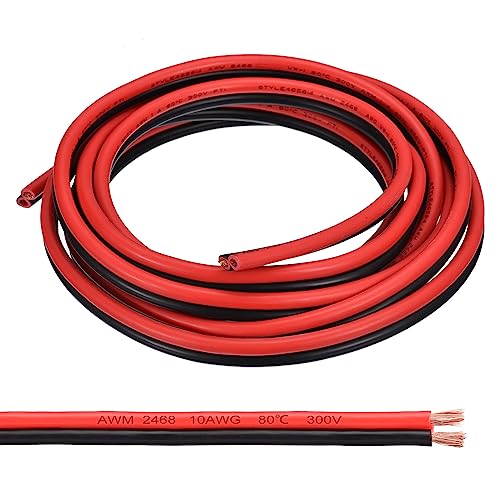 QUARKZMAN 10AWG Elektrischer Draht 2 x 5,26 mm² Strom Kabel 3 Meter Weich und flexibel Kupfer Verlängerungskabel UL2468 Mantelleitung Gerätekabel PVC Silkon 2 adrig Rot Schwarz Elektrokabel QUARKZMAN 10AWG Elektrischer Draht 2 x 5,26 mm² Strom Kabel 3 Meter Weich und flexibel Kupfer Verlängerungskabel UL2468 Mantelleitung Gerätekabel PVC Silkon 2 adrig Rot Schwarz Elektrokabel von QUARKZMAN