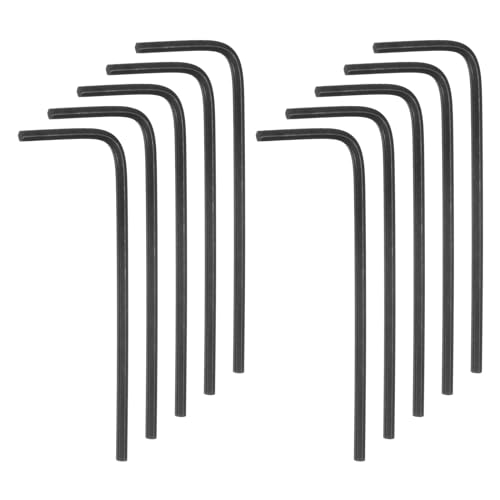 QUARKZMAN 10PCS Innensechskantschlüssel 1,5 mm L-förmige metrische Sechskantschlüssel aus Chrom-Vanadium-Stahl, Reparaturwerkzeug für Heimreparaturen, schwarz von QUARKZMAN