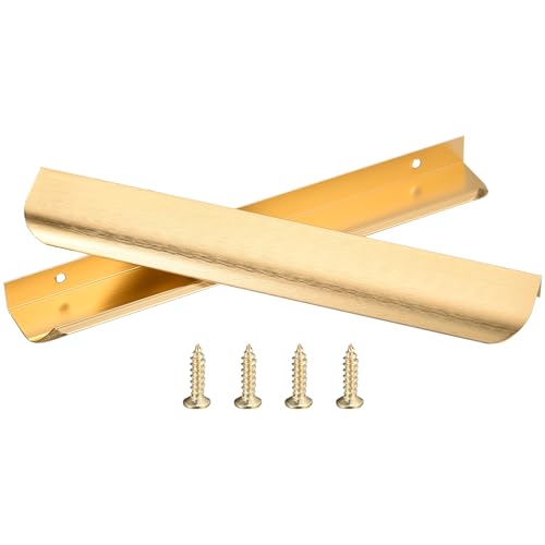 QUARKZMAN 10Pcs Möbelgriffe Profilgriff Versteckte Schrankgriffe 192mm Bohrabstand Alu Fingerkanten-Zuggriffe Schubladengriffe Küchengriffe für Kleiderschrank Tür Schubladen, Gold QUARKZMAN 10Pcs Möbelgriffe Profilgriff Versteckte Schrankgriffe 192mm Bohrabstand Alu Fingerkanten-Zuggriffe Schubladengriffe Küchengriffe für Kleiderschrank Tür Schubladen, Gold von QUARKZMAN