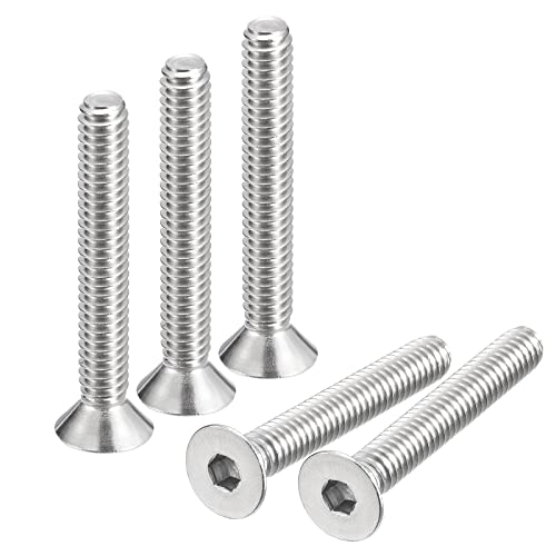 QUARKZMAN 10Stk 1/4-20x1-3/4" Flach Senkkopf Steckdose Kappe Schrauben 304 Edelstahl Sechskant Steckdose Flachkopf Schrauben Senkkopf Bolzen von QUARKZMAN
