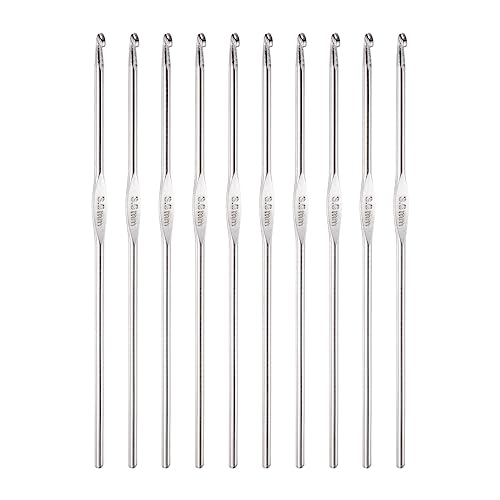 QUARKZMAN 10Stk Edelstahl Häkeln Haken 3mm Gestreifte Nadeln für Basteln Garn QUARKZMAN 10Stk Edelstahl Häkeln Haken 3mm Gestreifte Nadeln für Basteln Garn von QUARKZMAN