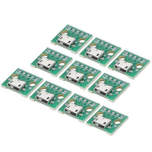 QUARKZMAN 10Stk Mikro USB zu Dip Weiblich Steckdosen Typ B 5pin Adapter Brett Lötbar Weiblich QUARKZMAN 10Stk Mikro USB zu Dip Weiblich Steckdosen Typ B 5pin Adapter Brett Lötbar Weiblich von QUARKZMAN