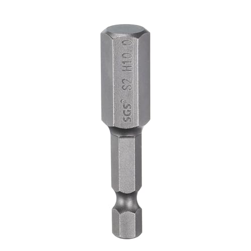 QUARKZMAN 10mm(H10,0) Innensechskant Bit Set, Bitsatz Metrisch 50mm Lang, 1/4" Sechskantschaft Magnetische S2 Stahl Schraubendreher Sechskant Bohrer für Akkuschrauber Werkzeug von QUARKZMAN