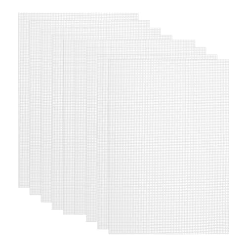 QUARKZMAN 11.2 x 7.9" Silikon Dörrgerät Blätter 9Stk Antihaft Dörrgerät Trocknungs Netz Wiederverwendbar Obst Trockner Matte für Lebensmittel Dörrgerät Obst Trockner Weiß von QUARKZMAN