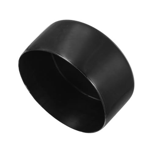 QUARKZMAN 110mm(4 5/16") Gummikappen, runde Vinyl-Steckkappen aus Kunststoff für Rohre, Zäune, Pfosten, Möbel, Geländer, Schwarz von QUARKZMAN