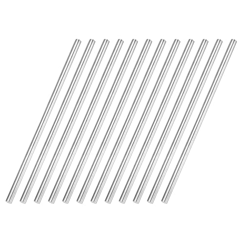 QUARKZMAN 12 Stück 304 Edelstahl Rundstange 5/16" Durchmesser 10" Länge Massivstange Drehstab Metallstab Für DIY Modellindustrie Metallbearbeitung Herstellung von QUARKZMAN