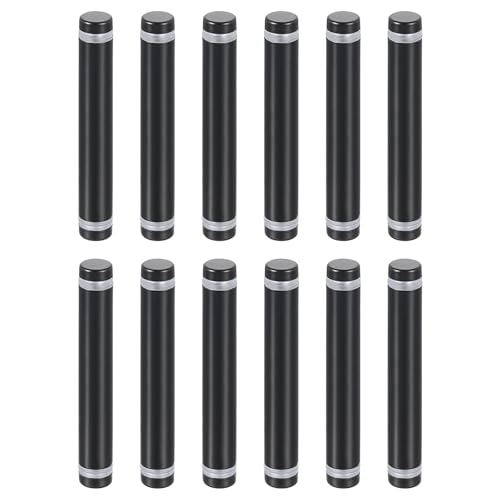 QUARKZMAN 12 Stück Edelstahl Wandabstandshalter, 12x80mm Abstandsbolzen Abstandshalter Abstandsschrauben für Acrylglas Schildhalter Werbetafeln, Schwarz QUARKZMAN 12 Stück Edelstahl Wandabstandshalter, 12x80mm Abstandsbolzen Abstandshalter Abstandsschrauben für Acrylglas Schildhalter Werbetafeln, Schwarz von QUARKZMAN