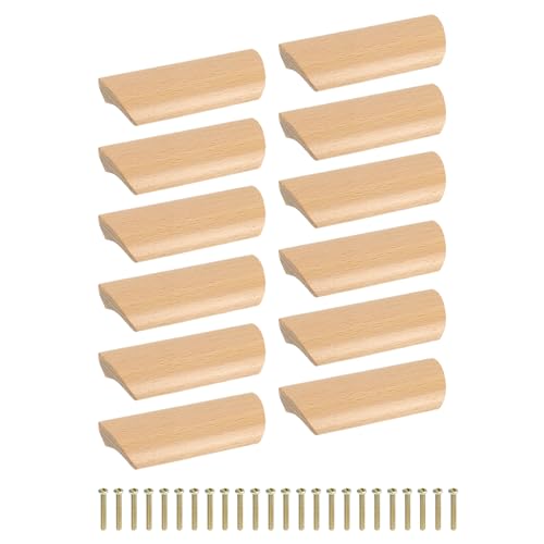 QUARKZMAN 12 Stück Holzschubladen-Zuggriffe, 64mm/2,52" Lochabstand Buchenholz Schrank Schubladenknöpfe Ziehgriffe für Küchenschränke Möbel, Holzfarbe QUARKZMAN 12 Stück Holzschubladen-Zuggriffe, 64mm/2,52" Lochabstand Buchenholz Schrank Schubladenknöpfe Ziehgriffe für Küchenschränke Möbel, Holzfarbe von QUARKZMAN