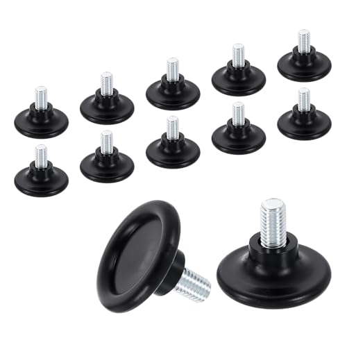 QUARKZMAN 12 Stück M10 Gewinde Möbelgleiter, 45x16mm Verstellbare Nivellierungsfüße, Aufschraubbare Möbelgleiter Für Stuhl Hocker Beine, Schwarz QUARKZMAN 12 Stück M10 Gewinde Möbelgleiter, 45x16mm Verstellbare Nivellierungsfüße, Aufschraubbare Möbelgleiter Für Stuhl Hocker Beine, Schwarz von QUARKZMAN