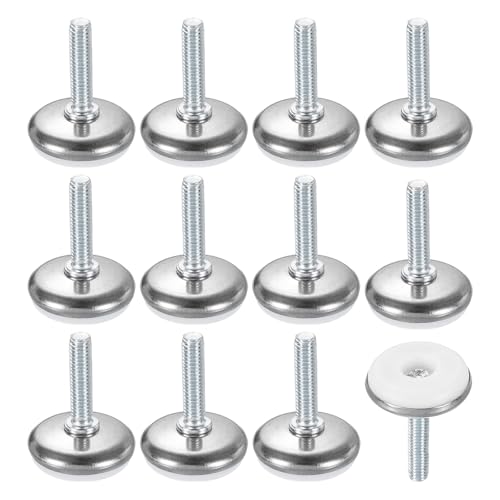 QUARKZMAN 12 Stück M6 Gewinde Möbel Füße Nivellierer, 28x25mm Verstellbare Nivellierung Tisch Füße, Aufschraubbare Möbelgleiter Nivellierung Für Stuhl Hocker Beine, Weiß QUARKZMAN 12 Stück M6 Gewinde Möbel Füße Nivellierer, 28x25mm Verstellbare Nivellierung Tisch Füße, Aufschraubbare Möbelgleiter Nivellierung Für Stuhl Hocker Beine, Weiß von QUARKZMAN