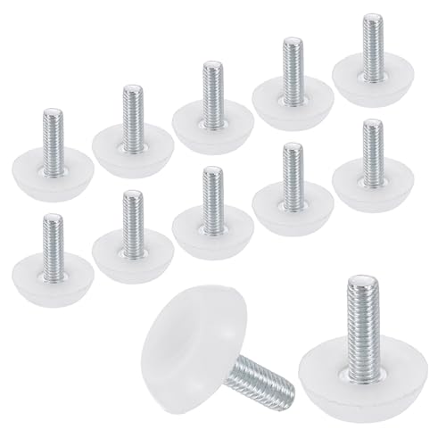 QUARKZMAN 12 Stück M6 Gewinde Möbel Füße Nivellierer 23x20mm Verstellbare Nivellierung Tisch Füße Aufschraubbare Möbelgleiter Nivellierung Für Stuhl Hocker Beine Weiß QUARKZMAN 12 Stück M6 Gewinde Möbel Füße Nivellierer 23x20mm Verstellbare Nivellierung Tisch Füße Aufschraubbare Möbelgleiter Nivellierung Für Stuhl Hocker Beine Weiß von QUARKZMAN