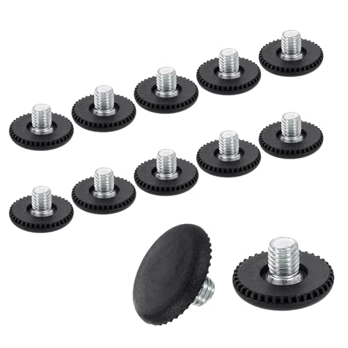 QUARKZMAN 12 Stück M8 Gewinde Möbelgleiter, 25x9 mm Verstellbare Nivellierungsfüße, Schraubfüße für Stuhl- und Hockerbeine, Schwarz QUARKZMAN 12 Stück M8 Gewinde Möbelgleiter, 25x9 mm Verstellbare Nivellierungsfüße, Schraubfüße für Stuhl- und Hockerbeine, Schwarz von QUARKZMAN
