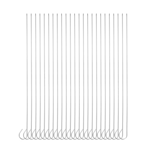 QUARKZMAN 12 Stück Schaschlikspieße Edelstahl 28,5 cm x 2,2 mm Edelstahl Runde Stäbe Wiederverwendbare BBQ Grillspieße Outdoor Grill Grillen Stick für Fleisch, Garnelen, Obst und Gemüse QUARKZMAN 12 Stück Schaschlikspieße Edelstahl 28,5 cm x 2,2 mm Edelstahl Runde Stäbe Wiederverwendbare BBQ Grillspieße Outdoor Grill Grillen Stick für Fleisch, Garnelen, Obst und Gemüse von QUARKZMAN