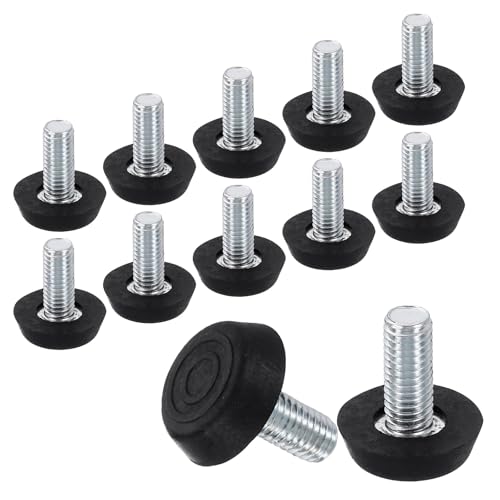 QUARKZMAN 12Pcs M8 Gewinde Möbel Füße Nivellierer 24x18mm Verstellbare Nivellierung Tisch Füße Aufschraubbare Möbelgleiter Nivellierung Für Stuhl Hocker Beine Schwarz QUARKZMAN 12Pcs M8 Gewinde Möbel Füße Nivellierer 24x18mm Verstellbare Nivellierung Tisch Füße Aufschraubbare Möbelgleiter Nivellierung Für Stuhl Hocker Beine Schwarz von QUARKZMAN