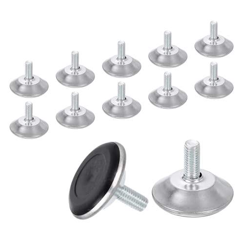QUARKZMAN 12Stk M8 Gewinde Möbelgleiter, 40x17mm Verstellbare Nivellierfüße, Schraubbarer Möbelgleiter Für Stuhl Hocker Beine, Schwarz QUARKZMAN 12Stk M8 Gewinde Möbelgleiter, 40x17mm Verstellbare Nivellierfüße, Schraubbarer Möbelgleiter Für Stuhl Hocker Beine, Schwarz von QUARKZMAN