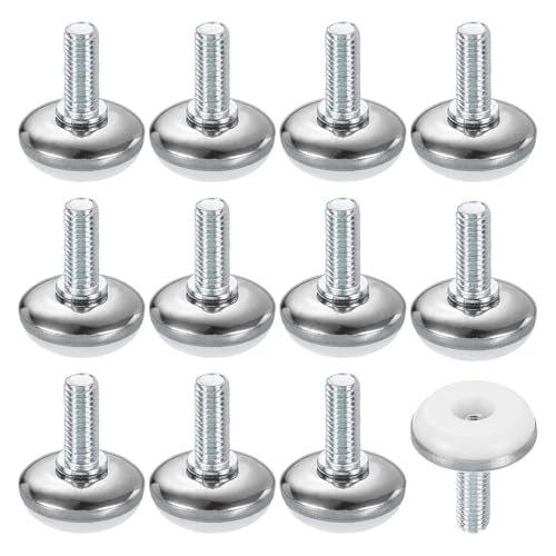 QUARKZMAN 12Stk M8 Gewinde Möbelgleiter 28x20mm Verstellbare Nivellierungsfüße Für Stuhl Hocker Beine Weiß QUARKZMAN 12Stk M8 Gewinde Möbelgleiter 28x20mm Verstellbare Nivellierungsfüße Für Stuhl Hocker Beine Weiß von QUARKZMAN