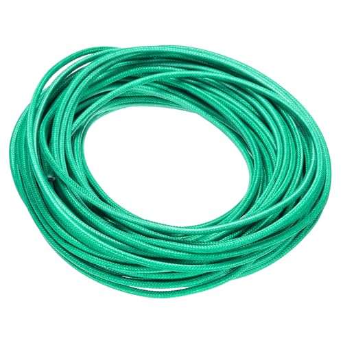 QUARKZMAN 14 AWG Silikon Elektrokabel 2 mm² 15 Meter Flexibles Hochtemperatur Geflochtenes Kabel Verzinnter Kupferdraht für Industrie KFZ DIY RC-Autos Boote LED Licht Grün von QUARKZMAN