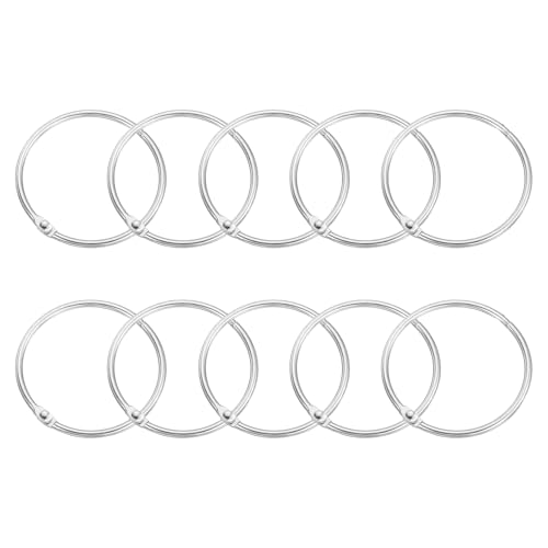 QUARKZMAN 15 Stück Duschvorhang Ringe - Gardinen Ringe aus Kohlenstoffstahl50mm Innendurchmesser Rund Vorhang Ringe Duschvorhang für Fenstervorhang Bettvorhang Duschvorhang, Silber QUARKZMAN 15 Stück Duschvorhang Ringe - Gardinen Ringe aus Kohlenstoffstahl50mm Innendurchmesser Rund Vorhang Ringe Duschvorhang für Fenstervorhang Bettvorhang Duschvorhang, Silber von QUARKZMAN
