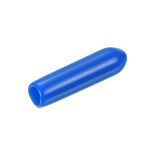 QUARKZMAN 15 Stück Gummi-Endkappen 3 mm ID Gummikappen, Runde Schutzkappen PVC Stopfen Abdeckkappen Lochstopfen Gleiter für Schrauben Gewindebolzen Drahtseile Rohr Möbelfüße, Blau von QUARKZMAN