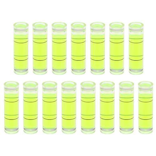 QUARKZMAN 15 Stück Kleine Zylindrische nlibellen 10x35mm PMMA Mini-Horizontalnlibelle Messlayout-Werkzeuge für Wohnmobile TV Bilderrahmen-Aufhängewerkzeug Nivellierer QUARKZMAN 15 Stück Kleine Zylindrische nlibellen 10x35mm PMMA Mini-Horizontalnlibelle Messlayout-Werkzeuge für Wohnmobile TV Bilderrahmen-Aufhängewerkzeug Nivellierer von QUARKZMAN
