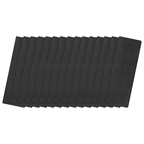 QUARKZMAN 15 Stück Leere Metall Karten 80x30x0.5mm, Schwarz Metallkarte Aluminium Platte mit 2 Loch 3mm Durchmesser für Klingelschild Visitenkarten Namensschilder Briefkasten Türschilder QUARKZMAN 15 Stück Leere Metall Karten 80x30x0.5mm, Schwarz Metallkarte Aluminium Platte mit 2 Loch 3mm Durchmesser für Klingelschild Visitenkarten Namensschilder Briefkasten Türschilder von QUARKZMAN