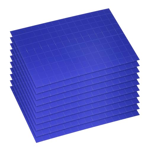 QUARKZMAN 1500 Stück selbstklebende Spiegel-Mosaikfliesen, 10 x 10 mm, quadratische Mini-Diskokugel-Fliesenaufkleber aus Acryl für DIY-Diskokugel-Basteldekorationen, Blau von QUARKZMAN