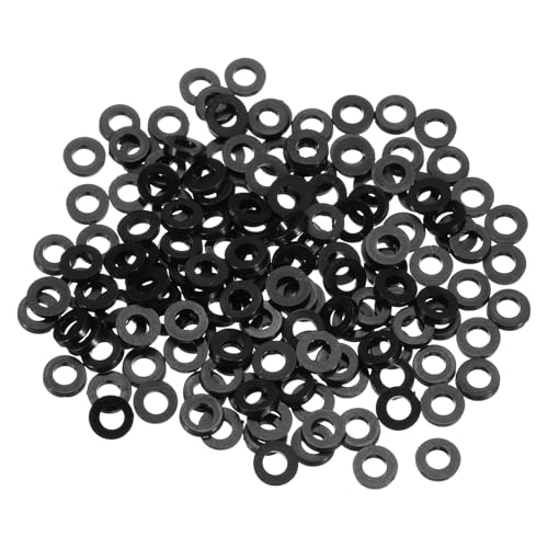 QUARKZMAN 155 Stück Nylon Unterlegscheiben, 5mm ID 8mm OD 1mm Thick Flachscheibe, Kunststoff Abstandshalter für Schrauben Bolzen Garten Wasserhahn Sanitär Reparatur, Schwarz QUARKZMAN 155 Stück Nylon Unterlegscheiben, 5mm ID 8mm OD 1mm Thick Flachscheibe, Kunststoff Abstandshalter für Schrauben Bolzen Garten Wasserhahn Sanitär Reparatur, Schwarz von QUARKZMAN