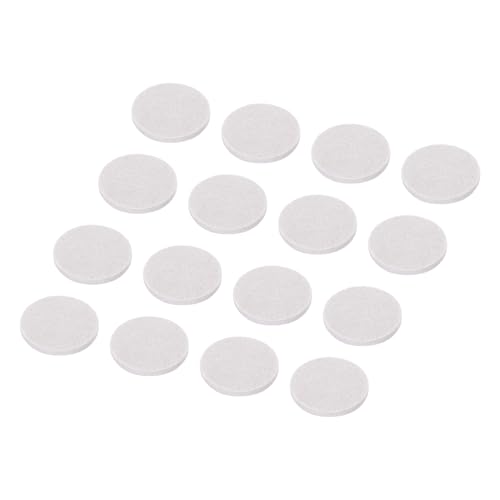 QUARKZMAN 16 Stück Filz Selbstklebend 50 mm Rund Kleine Filzgleiter für Stühle Anti Rutsch Pads Möbelgleiter Stuhlbeinschoner Verhindern Kratzer für Möbel Hartboden Beige von QUARKZMAN