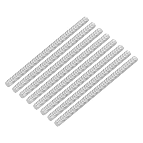 QUARKZMAN 16 Stück Gewindestangen, M3 x 50mm, 304 Edelstahl, Gewindestab mit metrischem Vollgewinde, M3-0,5 Gewindesteigung für Möbel- und Maschinenmontage von QUARKZMAN