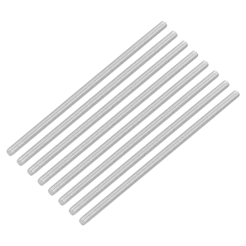 QUARKZMAN 16 Stück Gewindestangen, M3 x 80mm, 304 Edelstahl, Gewindestab mit metrischem Vollgewinde, M3-0,5 Gewindesteigung für Möbel- und Maschinenmontage von QUARKZMAN
