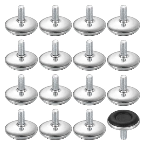 QUARKZMAN 16 Stück M6 Gewinde Möbel Füße Nivellierer, 28x15mm Verstellbare Nivellierung Tisch Füße, Aufschraubbare Möbelgleiter Nivellierung Für Stuhl Hocker Beine, Schwarz QUARKZMAN 16 Stück M6 Gewinde Möbel Füße Nivellierer, 28x15mm Verstellbare Nivellierung Tisch Füße, Aufschraubbare Möbelgleiter Nivellierung Für Stuhl Hocker Beine, Schwarz von QUARKZMAN