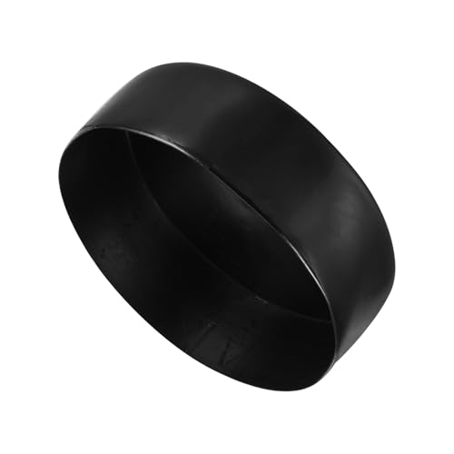 QUARKZMAN 160mm(6 5/16") Gummikappen, runde Vinyl-Stecker-Einsätze Kunststoff-Endkappen für Rohre, Zäune, Pfosten, Möbel, Geländer, Schwarz von QUARKZMAN