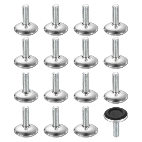QUARKZMAN 16Pcs M8 Gewinde Möbel Füße Nivellierer 28x25mm Verstellbare Nivellierung Tisch Füße Aufschraubbare Möbelgleiter Nivellierung Für Stuhl Hocker Beine Schwarz QUARKZMAN 16Pcs M8 Gewinde Möbel Füße Nivellierer 28x25mm Verstellbare Nivellierung Tisch Füße Aufschraubbare Möbelgleiter Nivellierung Für Stuhl Hocker Beine Schwarz von QUARKZMAN