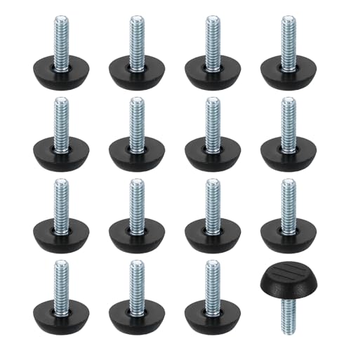 QUARKZMAN 16Stk 1/4" Gewinde Möbelfüße Nivellierer 23x22mm Verstellbare Nivellierfüße Für Tisch Schraubbare Möbelgleiter Für Stuhl Hocker Beine Schwarz QUARKZMAN 16Stk 1/4" Gewinde Möbelfüße Nivellierer 23x22mm Verstellbare Nivellierfüße Für Tisch Schraubbare Möbelgleiter Für Stuhl Hocker Beine Schwarz von QUARKZMAN
