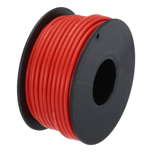QUARKZMAN 18AWG Kabel Elektrischer Draht 0,82 mm² Verzinntes Kupferkabel 15 Meter, Stromkabel Hohe Temperatur Leitung Erdkabel Litzenkabel Verlängerungskabel für Kfz Kabelkanal, Rot QUARKZMAN 18AWG Kabel Elektrischer Draht 0,82 mm² Verzinntes Kupferkabel 15 Meter, Stromkabel Hohe Temperatur Leitung Erdkabel Litzenkabel Verlängerungskabel für Kfz Kabelkanal, Rot von QUARKZMAN
